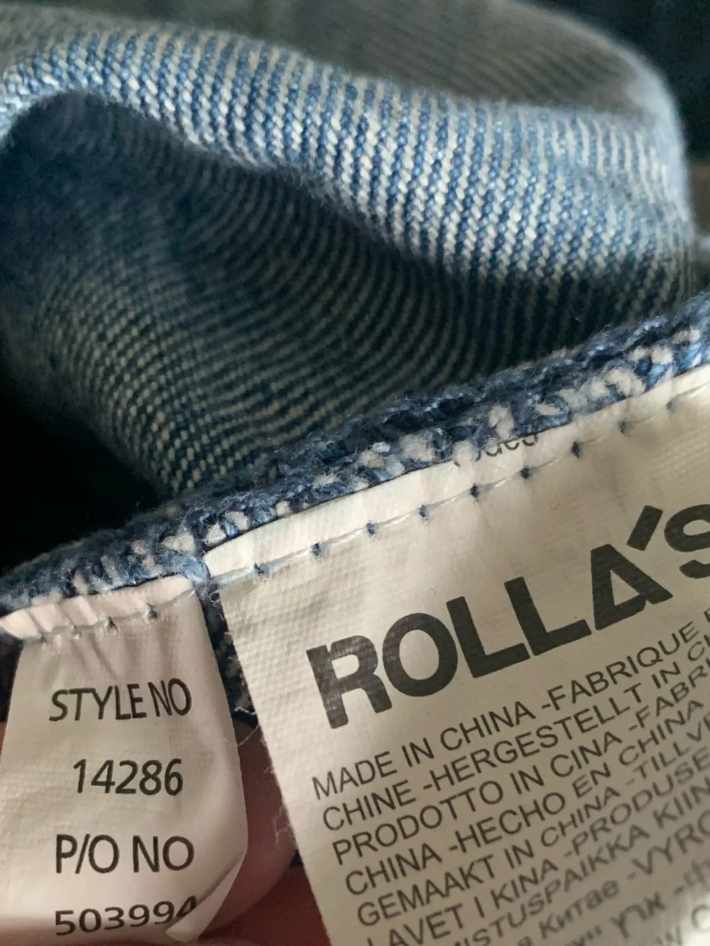 ROLLA'S Dusters High Rise Slim Jean Shorts Blue Size 24